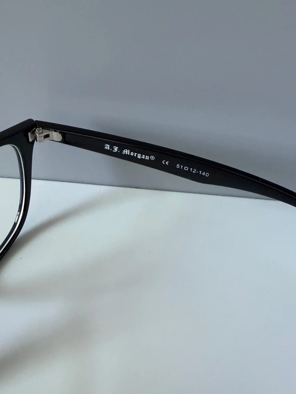 ASOS AJ Morgan black wayfarer style classic blue light blocking eyeglasses